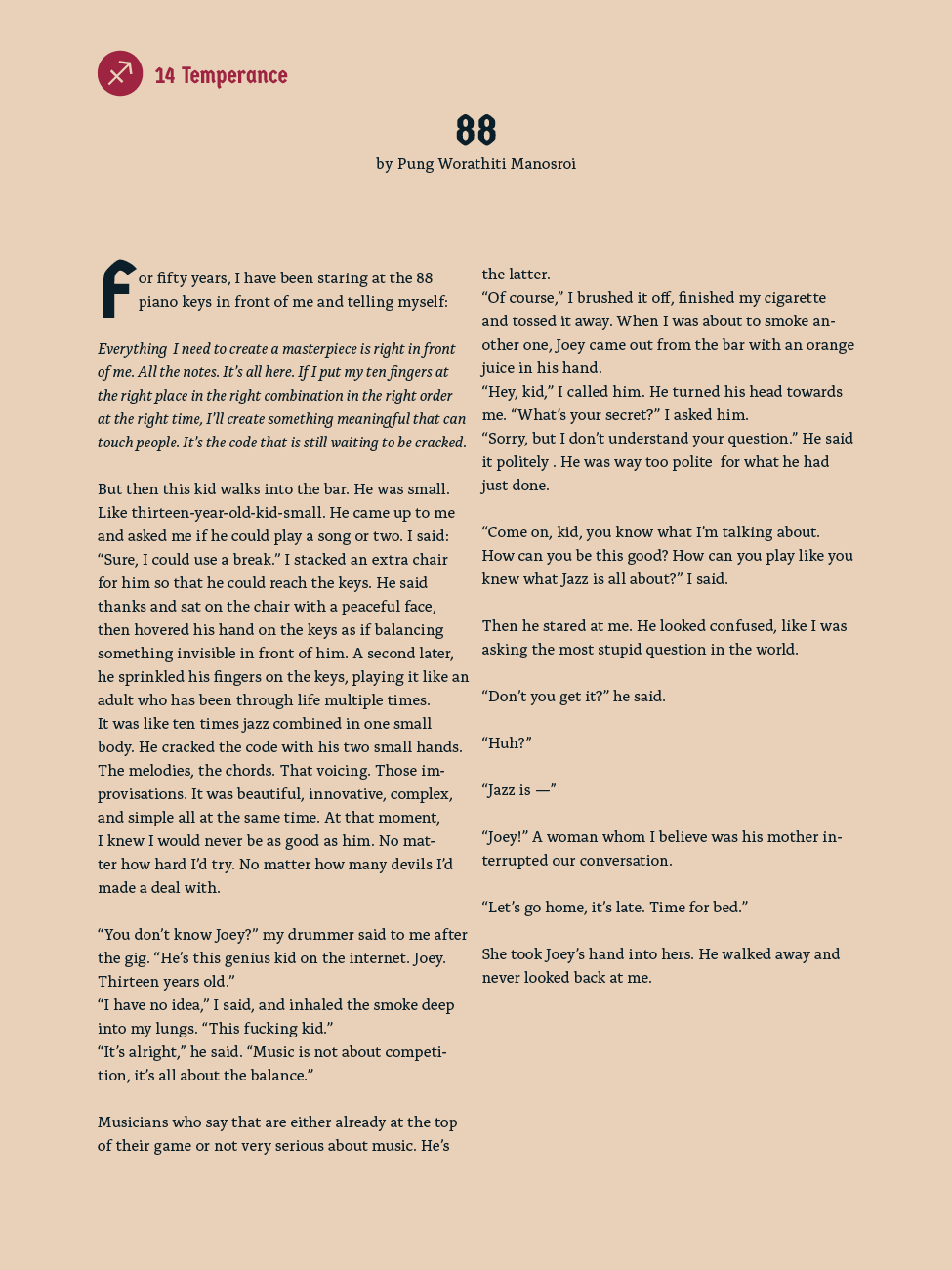 14 Temperance - 88 - Pung Worathiti Manosroi