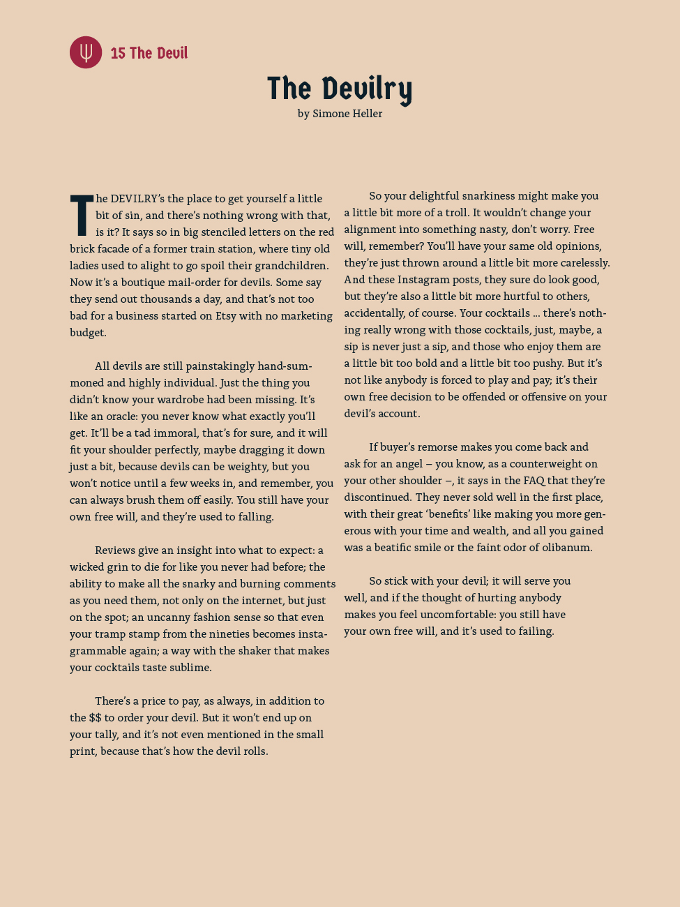 15 The Devil - The Devil - Simone Heller