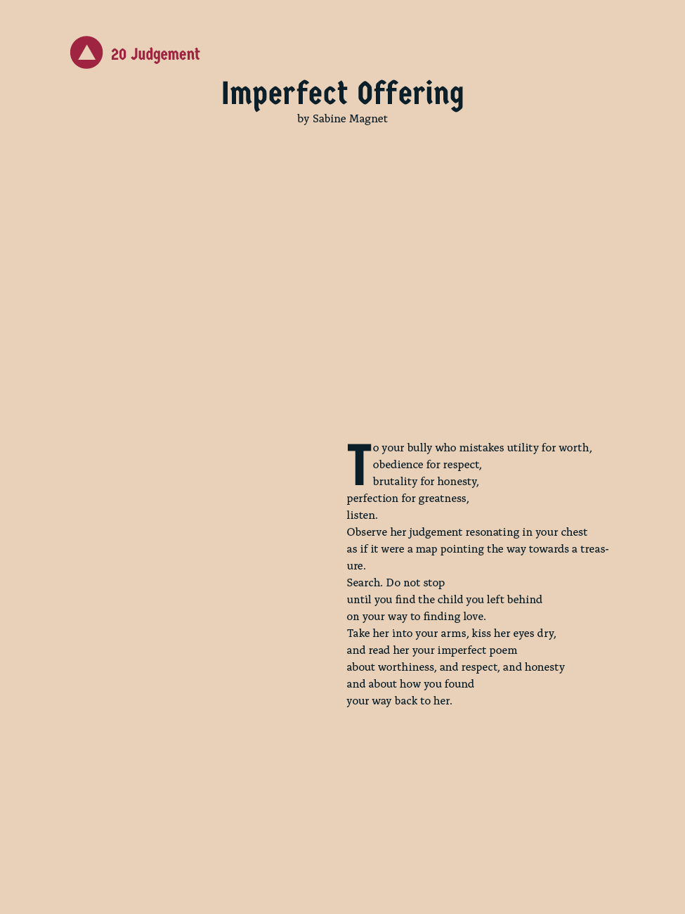 20 The Judgement - Imperfect Offering - Sabine Magnet