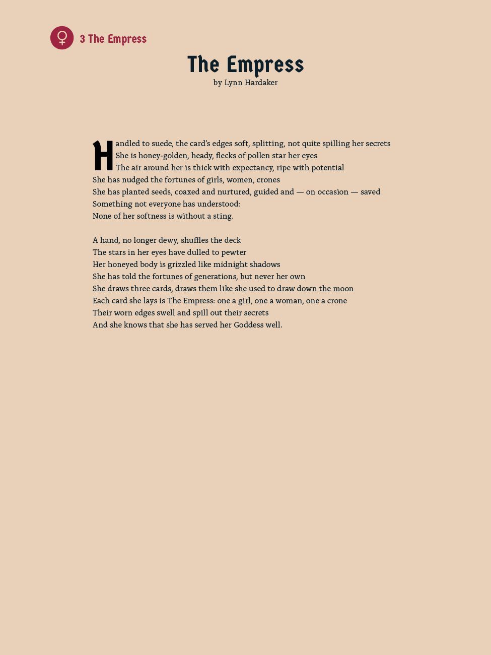 3 The Empress - The Empress - Lynn Hardaker