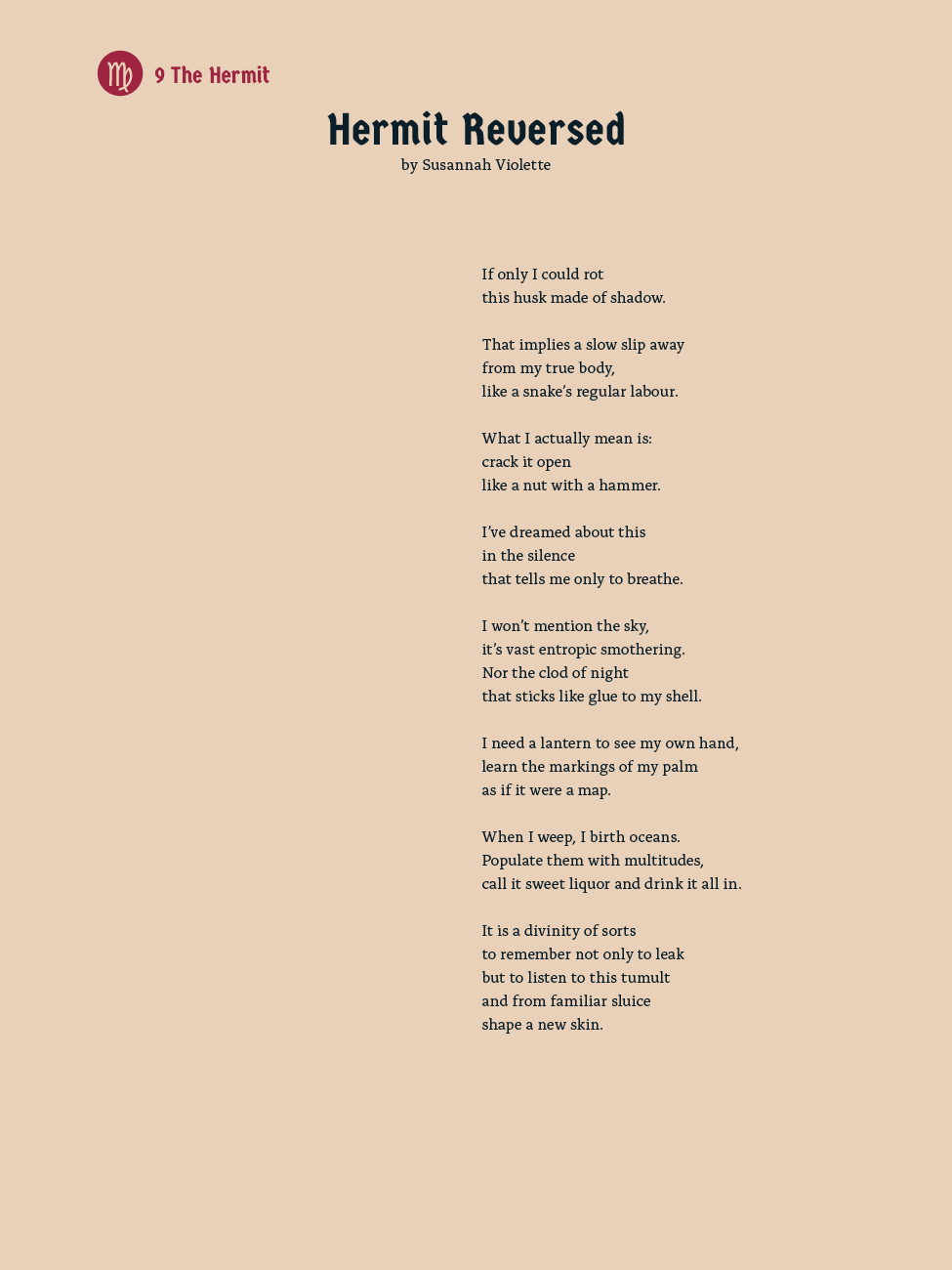 9 The Hermit - Hermit Reversed - Susannah Violette